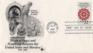 Stamp Commemorates Moroccan American Treaty of Friendship
